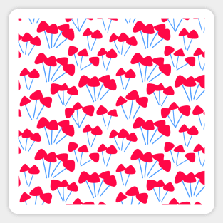 red mushrooms Sticker